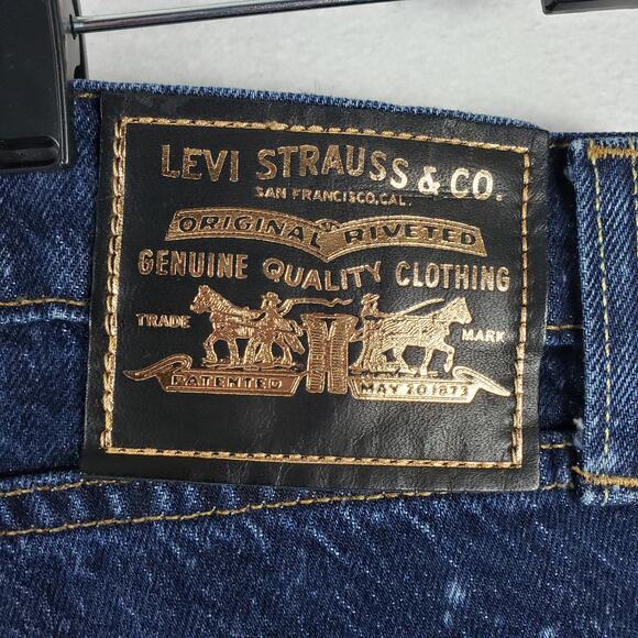 Levis Men's 34 Reworked Custom Jeans Dark Wash Galaxy Print Splatter Slim Cut - Picture 9 of 12